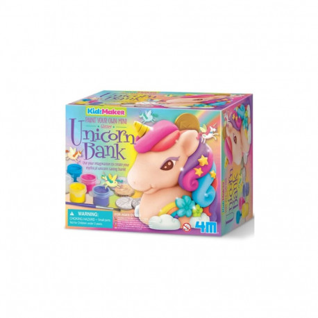 4M KidzMaker Paint Your Own Mini Glitter Unicorn Bank