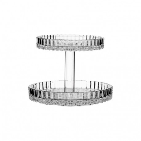 Candle holder DERBY D12xH9cm 2-layer glass, mix