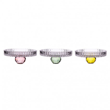 Candle holder DERBY D12xH5cm glass, mix