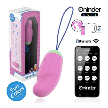 Oninder Cute – Love Pleasure 360° vibreeriv ja pöörlev silikoonmuna – tasuta ülemaailmse rakendusega