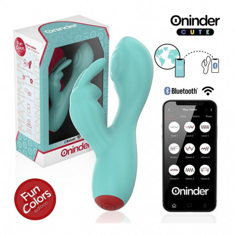 Oninder vibraator Cute - Love Bunny G-punkti ja kliitori vibraator, tasuta ülemaailmne rakendus