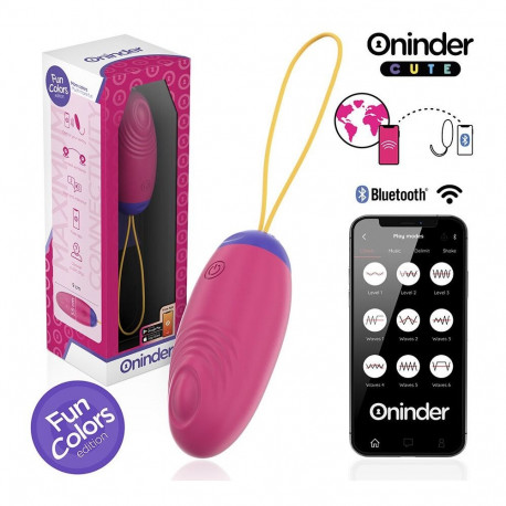 Oninder silikoonist vibromuna Cute – Love Pleasure, vibrolainetega koputav, tasuta globaalne rakendu