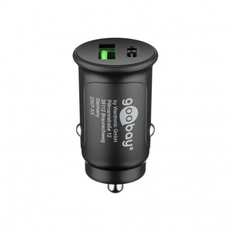 Goobay 59521 27 W Power Delivery Dual-USB Auto Fast Charger USB-C PD