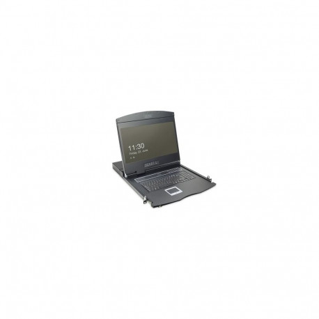 Digitus 19" LCD KVM Console, 16-Port Cat 5, german Keyboard