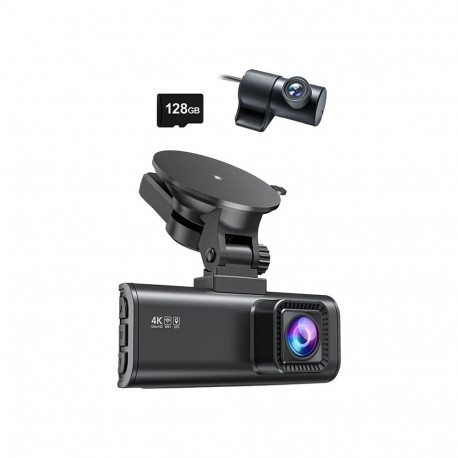 Dash Cam - REDTIGER F7NP 4K + 1080P 128 GB Wi‑Fi Dash Cam