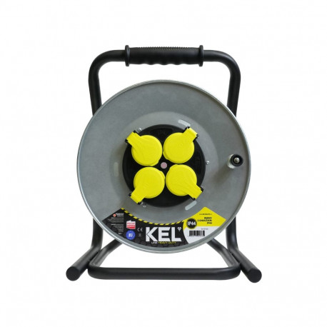 Pistikupesaga kaablirull IP44 4x2P+Z, 16A, Heavy Line max 50m