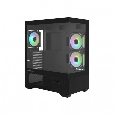 Zalman CHRONIX V2, ATX Mid Tower PC Case, 3 x 120mm ARGB Fans, Black