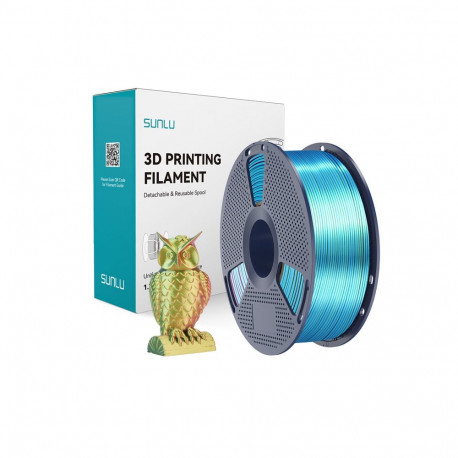3D Printing Filament - Sunlu PLA+ Silk Tri-Color Filament 1.75mm Red/Yellow/Green