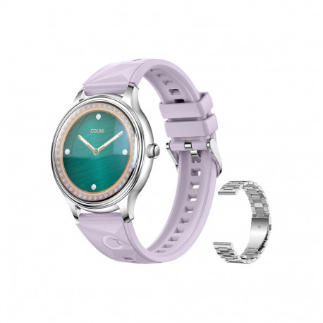 Smartwatch - COLMI L28, 1.32" AMOLED, Heart Rate, Blood Oxygen, Silver-Purple