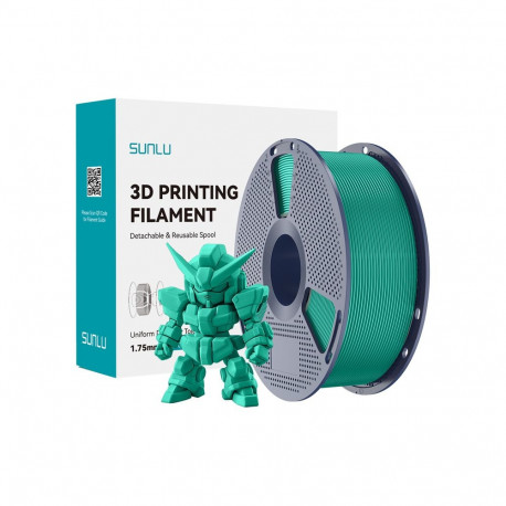 3D Printing Filament - Sunlu PLA+ 2.0 1.75 mm, 300 mm/s, Crack Resistant, Grass Green