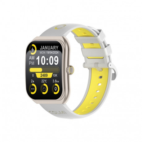 Smartwatch - COLMi P86 1.93" AMOLED, Heart Rate Monitor, Bluetooth Calling, Gold