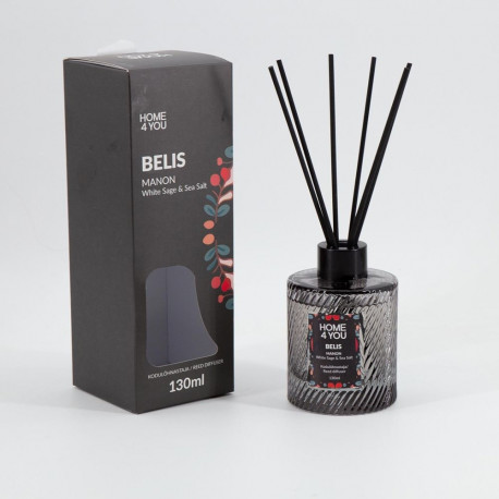 Home fragrance BELIS MANON 130ml, White Sage & Sea Salt