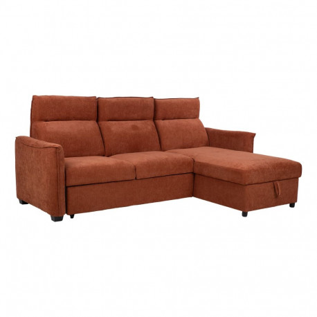 Nurgadiivanvoodi SCALA 244x155/88xH102cm, roostepruun