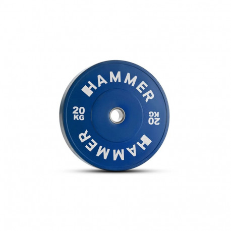 Raskusketas HAMMER Bumper Plate, Blue, 50mm, 20 kg