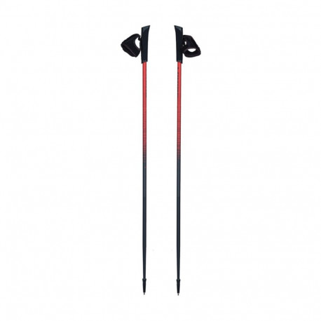 Nordic Walking Pro Trainer 110cm Viking Poles Red/Black