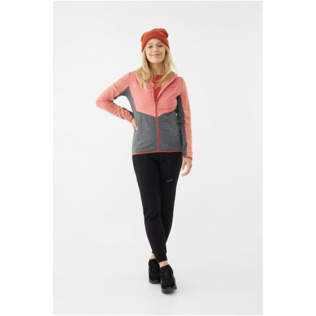 VIKING naiste jope Creek Hoodie Bamboo Lady, lukuga, kapuutsiga, L, roosa