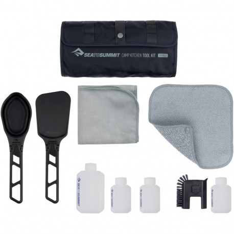 SEA TO SUMMIT köögitarvikute komplekt Camp Kitchen Tool Kit pudelikestega, 10-osaline, universaalsuu