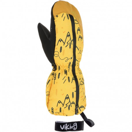 Rękawice zimowe dziecięce VIKING Snoppy Kids jednopalczaste żółte   4