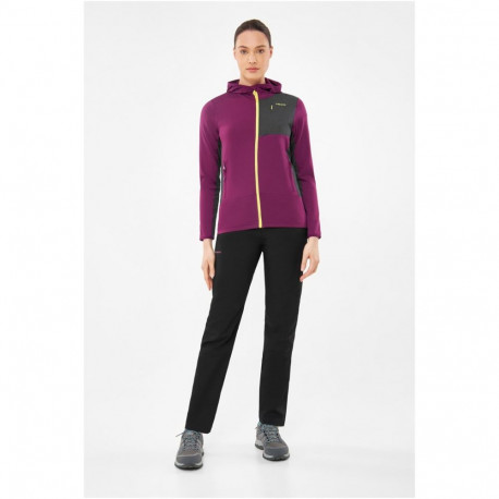 Bluza damska VIKING Tacoma Hoodie Lady rozpinana z kapturem fioletowa   L