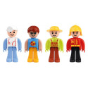 Play figures set moving legs