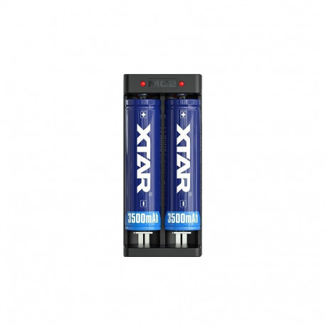 Battery Charger - Li-ion 18650 USB-C 2 Slots LED Indicators 42g