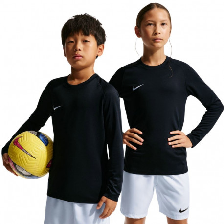 Nike t-särk lastele HV8239 010 Dri-Fit Park VIII pika varrukaga XL, must