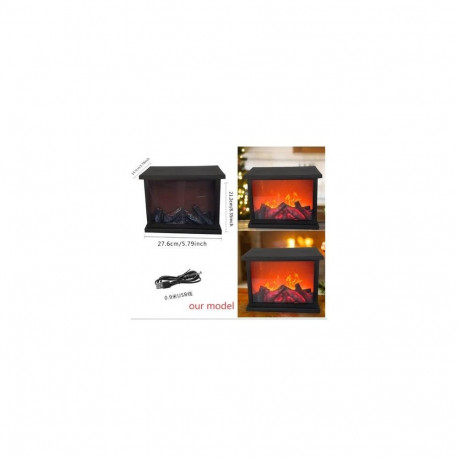 AG854A LED-kaminaga latern 28x15x21cm