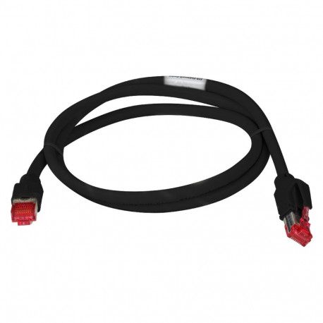 "EFB RJ45 Patchkabel Cat.7 S/FTP LSZH TM21 schwarz 0,5m"