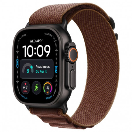 Apple Watch Ultra 4 titaanist Cellular-nutikell 49mm, naturaalne (Alpine Loop, burgundia), M