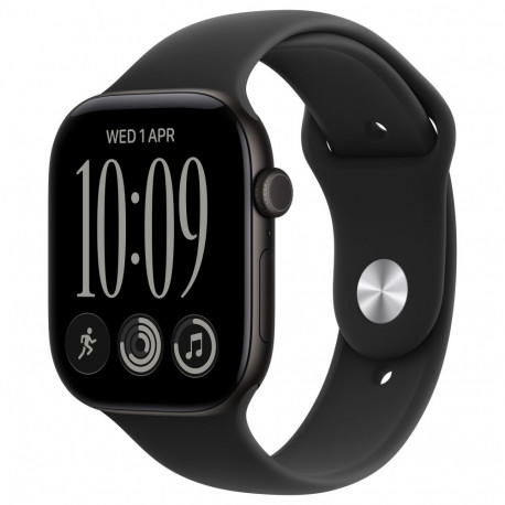 Apple nutikell Watch S12 alumiinium 46mm, must (must spordikäevõru) S/M