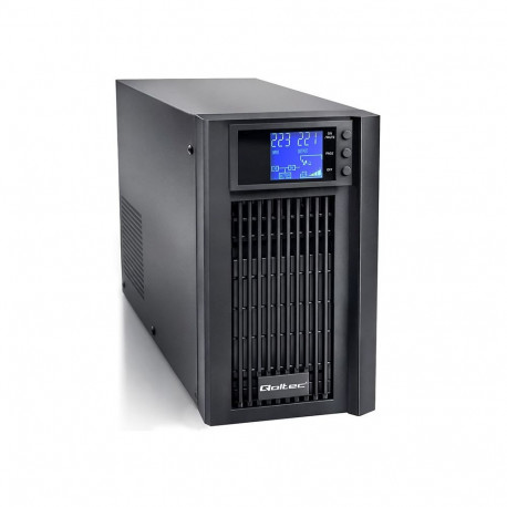 Qoltec Zasilacz awaryjny UPS Pure Sine Wave | 3kVA | 2400W | AVR | LCD |  Czysty Sinus