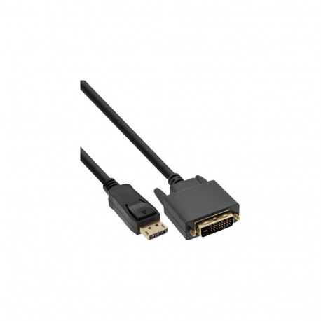 InLine DisplayPort to DVI converter cable, black, 1m
