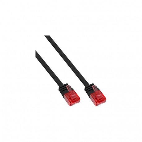InLine Flat Ultraslim Patch Cable U/UTP Cat.6 Gigabit ready black 1.5m