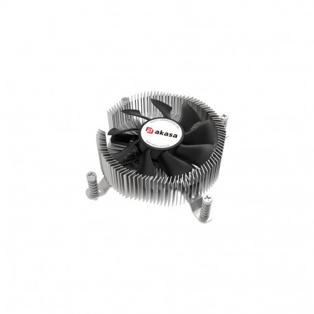 Akasa AK-CC6616HP01 computer cooling system Processor Air cooler 7.5 cm Aluminium, Black 1 pc(s)