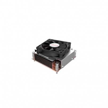 Akasa Intel LGA1700 Processor Hybrid cooler 7 cm Black, Copper, Grey 1 pc(s)