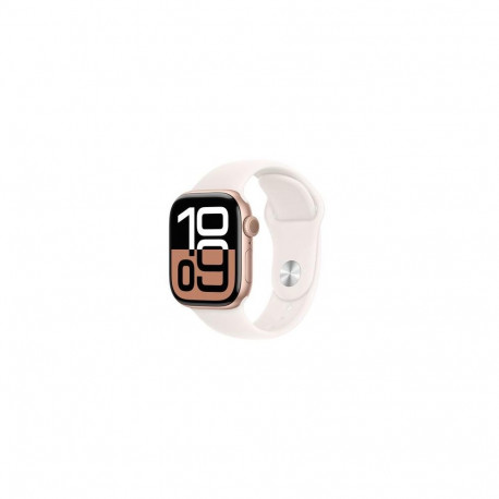 Apple Watch Series 10 GPS 42mm Rose Gold Aluminium Case with Light Blush Sport Band - S/M