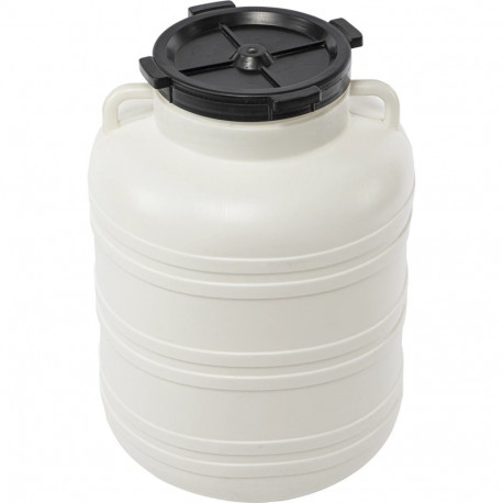 Browin barrel 360160, 60L, 40cm, 40cm, 55cm, 1.72kg, 20cm, white color, handles, HDPE plastic