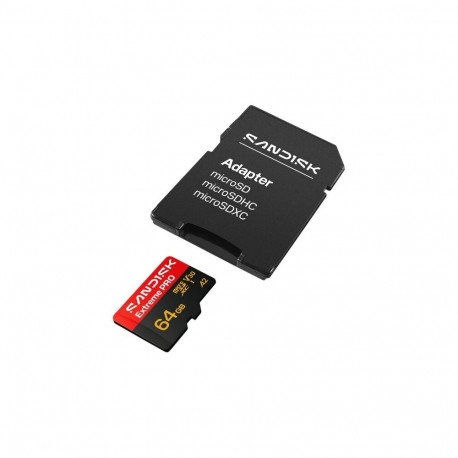 Memory Card - SanDisk Extreme PRO microSD UHS-I 64 GB 200 MB/s Read 90 MB/s Write