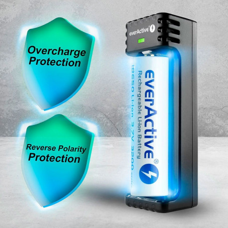 Battery Charger - everActive LC-100C Smart Lithium USB-C 1000 mA