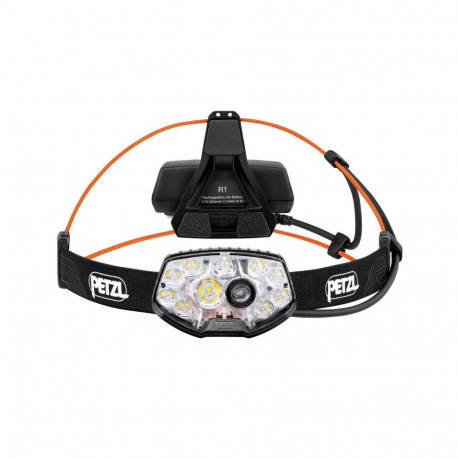 Headlamp - Petzl NAO RL 1500 Lumens, 3200 mAh Rechargeable, Waterproof Black