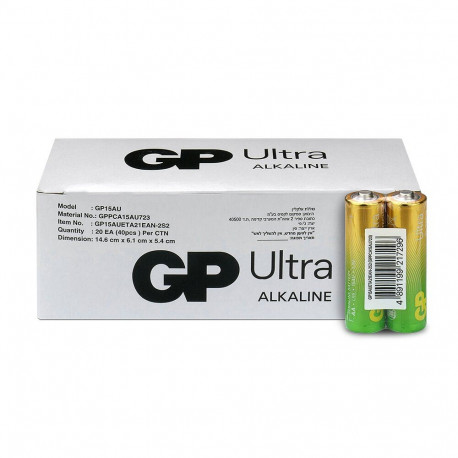 AA Battery - GP Ultra Alkaline LR6 40 Pcs