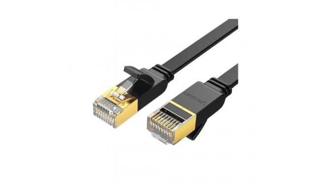 Network Cable - Ugreen Cat 7 Ethernet Cable 10Gbps 10m Flat Design Black