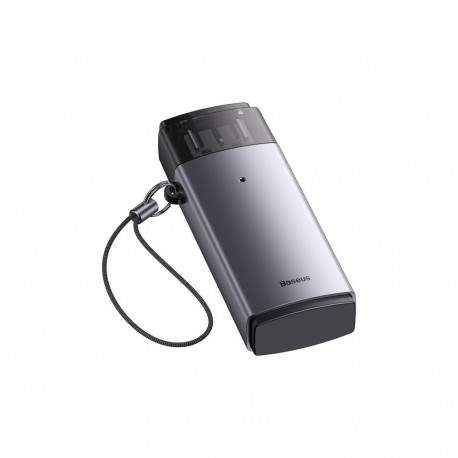 Memory Card Reader - Baseus WKQX060013 USB 3.0 SD/microSD Card Reader 5 GB/s Black