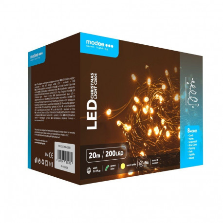 Decorative LED Lights - Modee ML-C2004 20M 200LED Warm White IP44