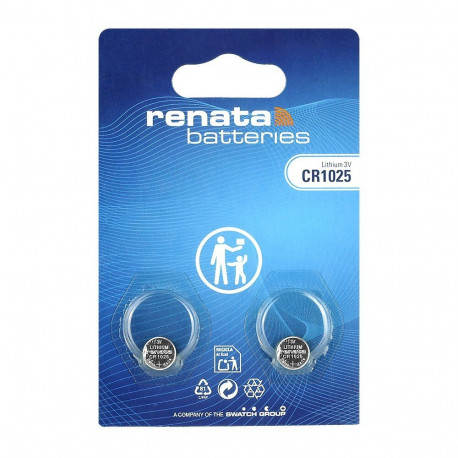 Battery - Renata CR1025 3V 30mAh Lithium Button Cell