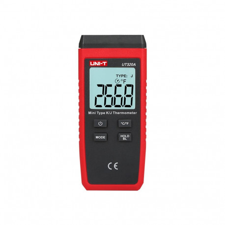 Thermometer - UNI-T UT320A Contact Thermometer -50°C–1300°C Type K, 1200°C Type J