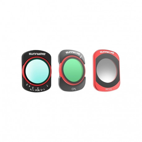 Camera Lens Filter - Sunnylife Osmo Pocket 4/Pocket 3 VND2-32, CPL, MCUV & Black Mist 1/4 Filter Set