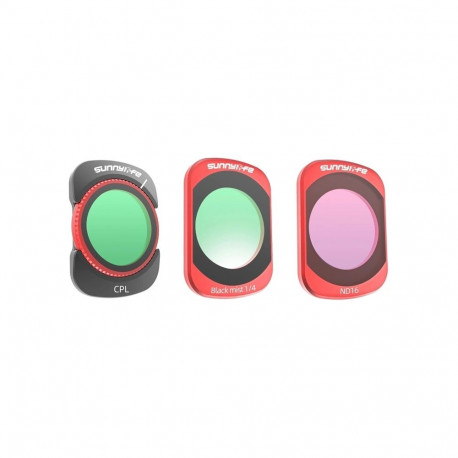 Camera Lens Filter - Sunnylife CPL ND16 1/4 Black Mist Filter Set for Osmo Pocket 4/3
