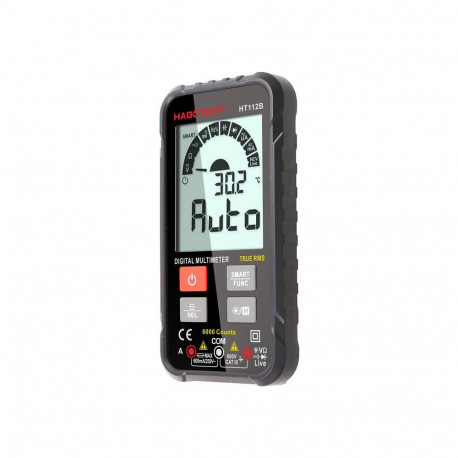 Multimeter - Habotest HT112B True RMS 6000-Count CAT III 600V Black