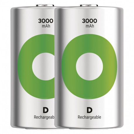 Rechargeable Battery - GP ReCyko R20 3000mAh 2-Pack New